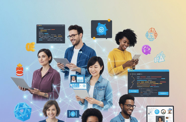 Cultura libre: creatividad digital compartida, conocimiento abierto, licencias Creative Commons, innovación colaborativa.